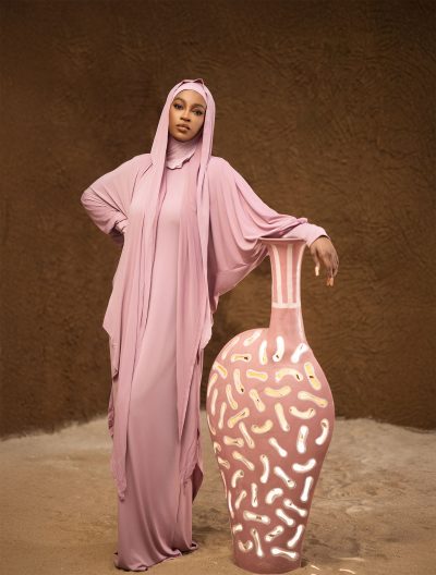 Abaya HAJAR Rose