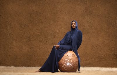 Abaya HAJAR Bleu – Image 2
