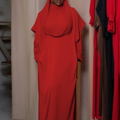 Abaya AÏCHA rouge