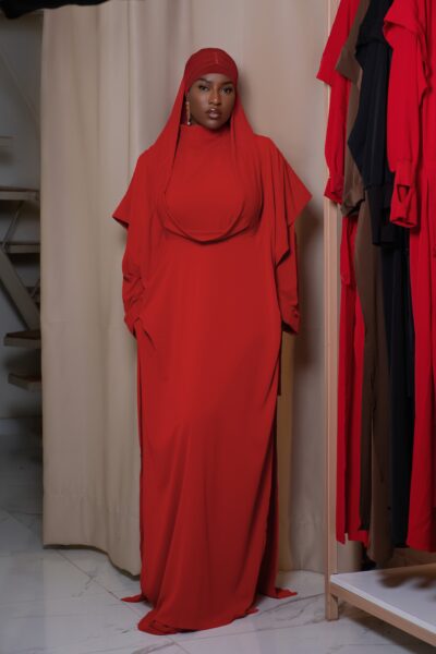Abaya AÏCHA rouge