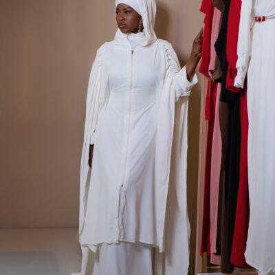 Abaya MARYAM blanc