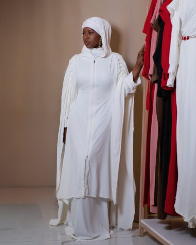 Abaya MARYAM blanc