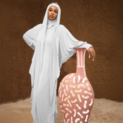 Abaya HAJAR blanc