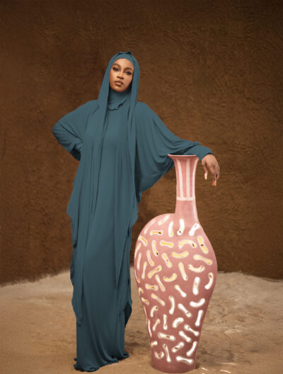 Abaya HAJAR vert