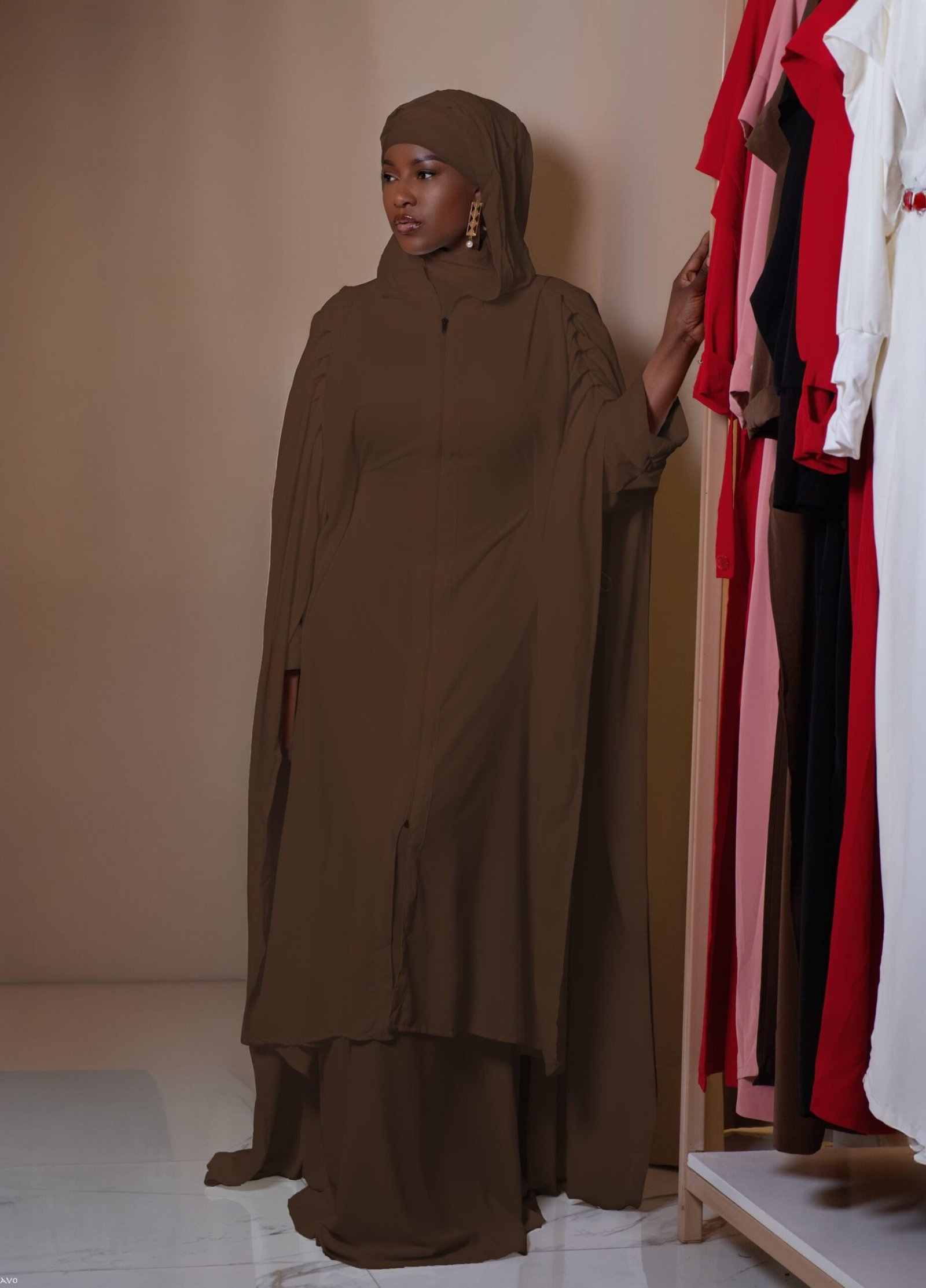 Abaya MARYAM marron