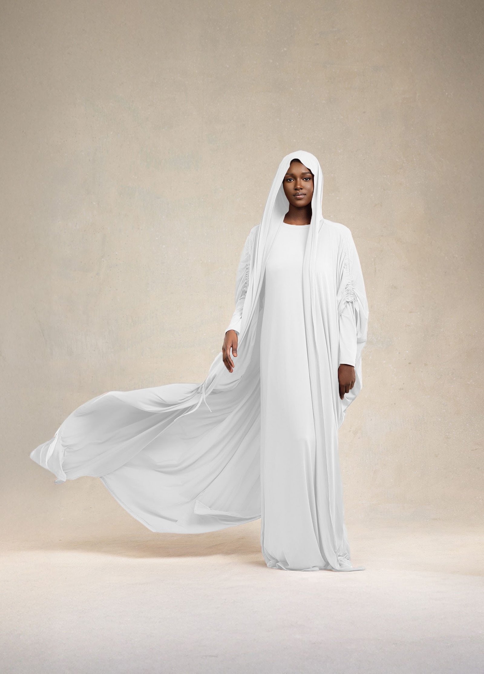Abaya SARAH blanc